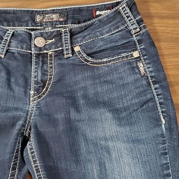 Silver Suki Mid Super‎ Stretch Skinny Jeans Denim W29/L31 - Picture 5 of 16